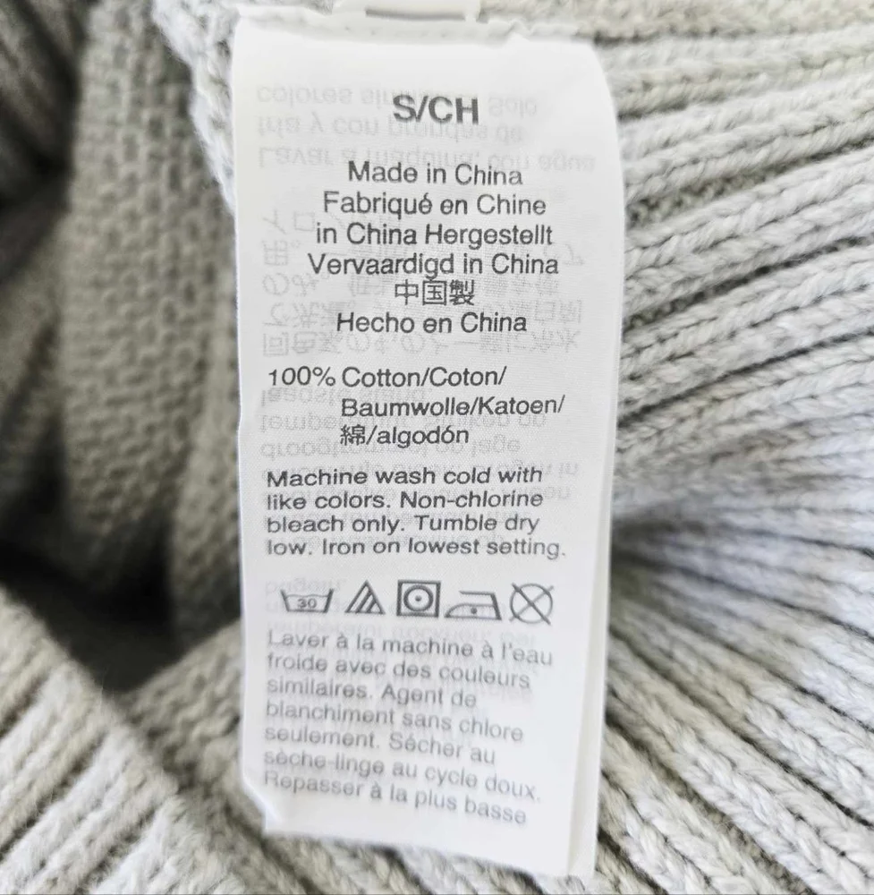 J Crew Cambridge Cable Knit Turtleneck Sweater, Heather Grey, Size Small‎